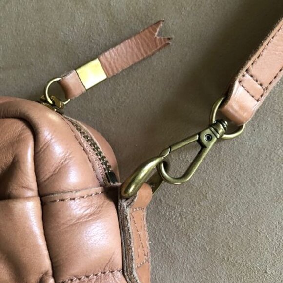 Madewell Transport Camera Bag Puff Edition Warm Hickory Leather - Picture 7 of 11